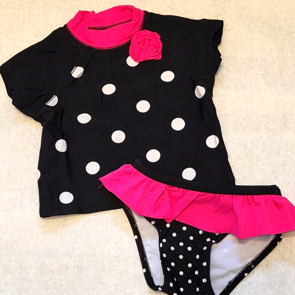 Circo two piece polka dot swimsuit